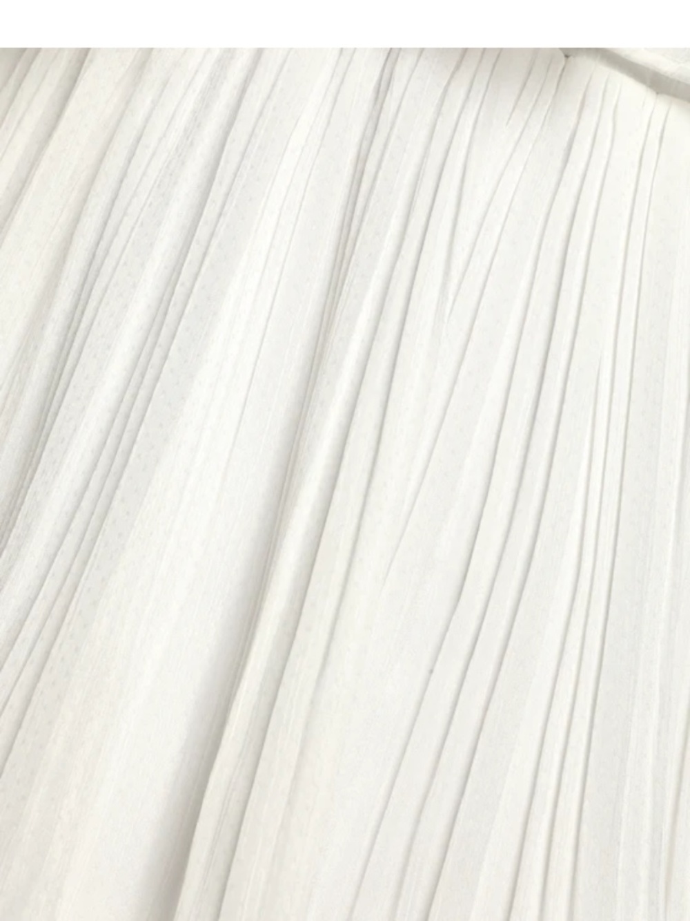 Size L Lulus Tier and Far White Tiered Pleated Halter Midi Dress - Picture 4 of 10